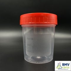 NUMUNE KABI 100 ML NON- STERİL DÖKME KOLİSİNDE 750 ADET VAR KIRMIZI KAPAKLI