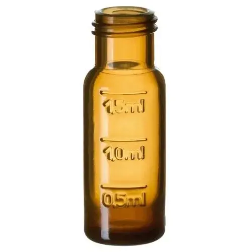 Vial 1,5ml Pp Short Thread, 32x11,6mm, Amber, Dolum Hatlar 100 Adet