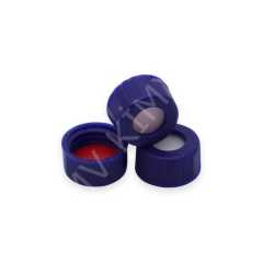 Kırmızı Teflon/Beyaz Slikon Septa, Mavi Vidalı Pp Kapak 6Mm