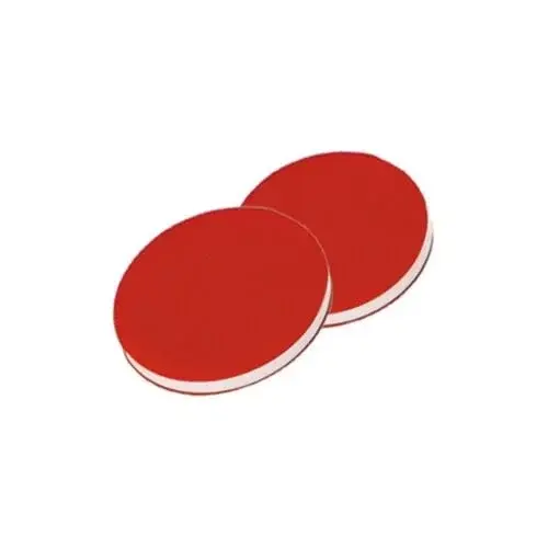 Septa 12mm, Ptfe Kırmızı/silikon Beyaz, 45° Shore A, 1,0mm 100 Adet