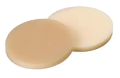 Septa 12,9mm, Silikon Krem/ptfe Bej, 55° Shore A, 3,2mm, (schott Screw Cap Gl 14 İçin) 100 Adet