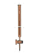 Şelbahlı Büret   ''a''klass, Cam  Musluklu 1/5 100