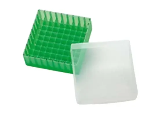 Vial Saklama Kutusu Pp, 1,5ml, 1,8ml Ve 2ml Vial İçin, Yeşil, Kapak İle (130 X 130 X 45mm) 1 Adet