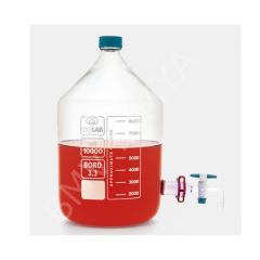 062.27.905 Bidon - Borosilikat Cam - Şeffaf - Musluklu - 5 Litre (1 Adet/Paket)