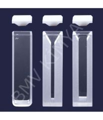 098.01.002 Spektrofotometre Küveti - Es Kuvars - Yarı Mikro - 12,5X12,5X45 Mm - 1,40 Ml 2 Adet / Paket