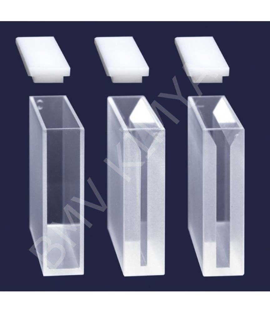 098.01.009 Spektrofotometre Küveti - Es Kuvars - Mikro - 12,5X52,5X45 Mm - 3,5 Ml 2 Adet / Paket