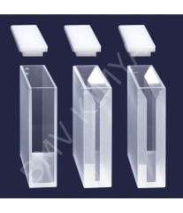 098.01.011 Spektrofotometre Küveti - Optik Cam - Yarı Mikro - 12,5X52,5X45 Mm - 7,0 Ml 2 Adet / Paket