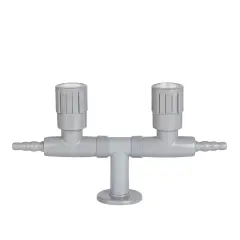 Çift Çıkışlı Gaz Musluğu