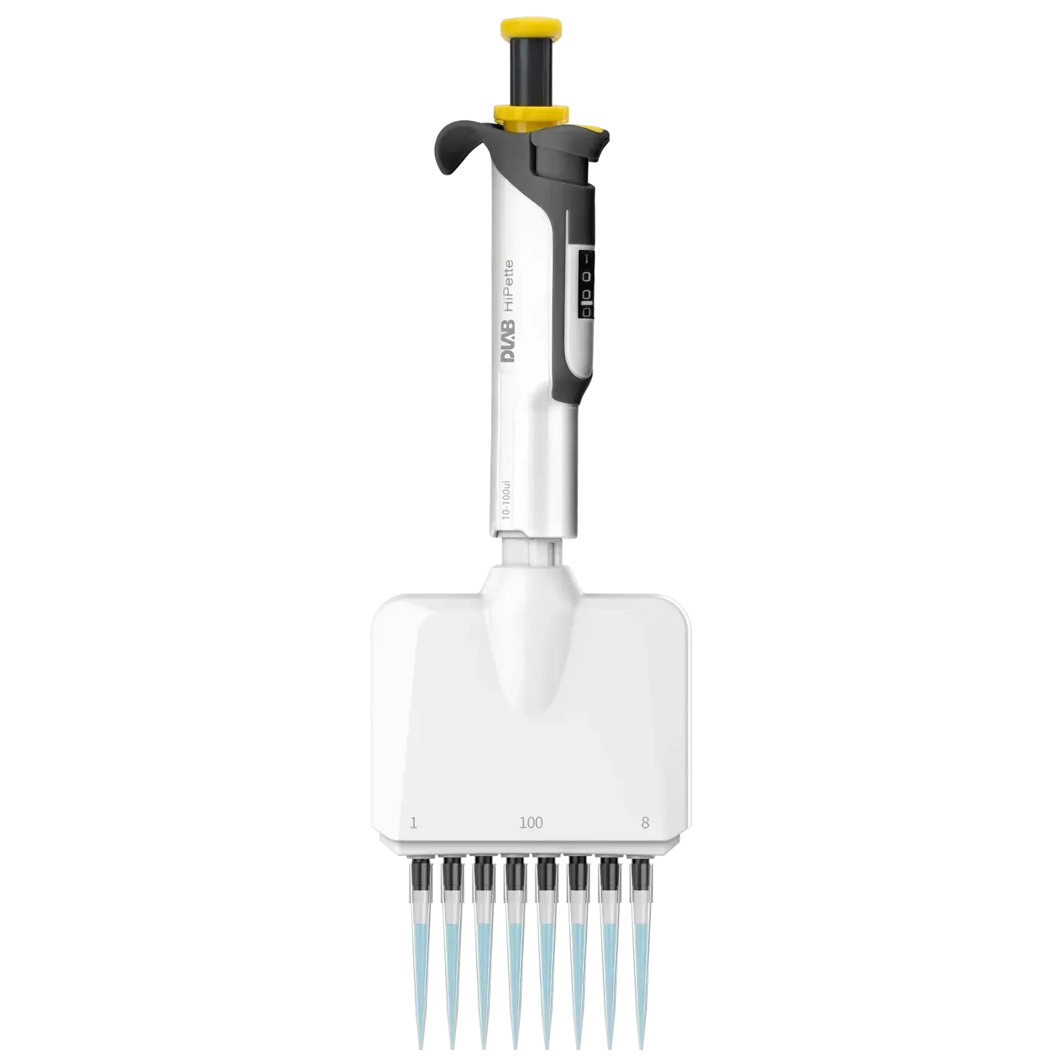 Hipette Renkli Ayarlanabilir 8 Kanallı Ayarlanabilir Otomatik Pipet 0,5-10 Ul Tamamı Otoklavlanabilir