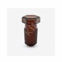 051.04.001 Tıpa - Cam - Amber - Hexagonal Kapaklı - Ns 10/19 (1 Adet/Paket)