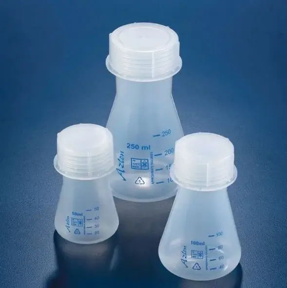 Erlenmayer Geniş Boyunlu Vida Kapaklı (pp) 500 Ml