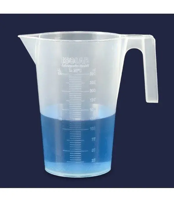 Beher - Kulplu - P.p - Kısa Form - Mavi Skala - 3000 Ml