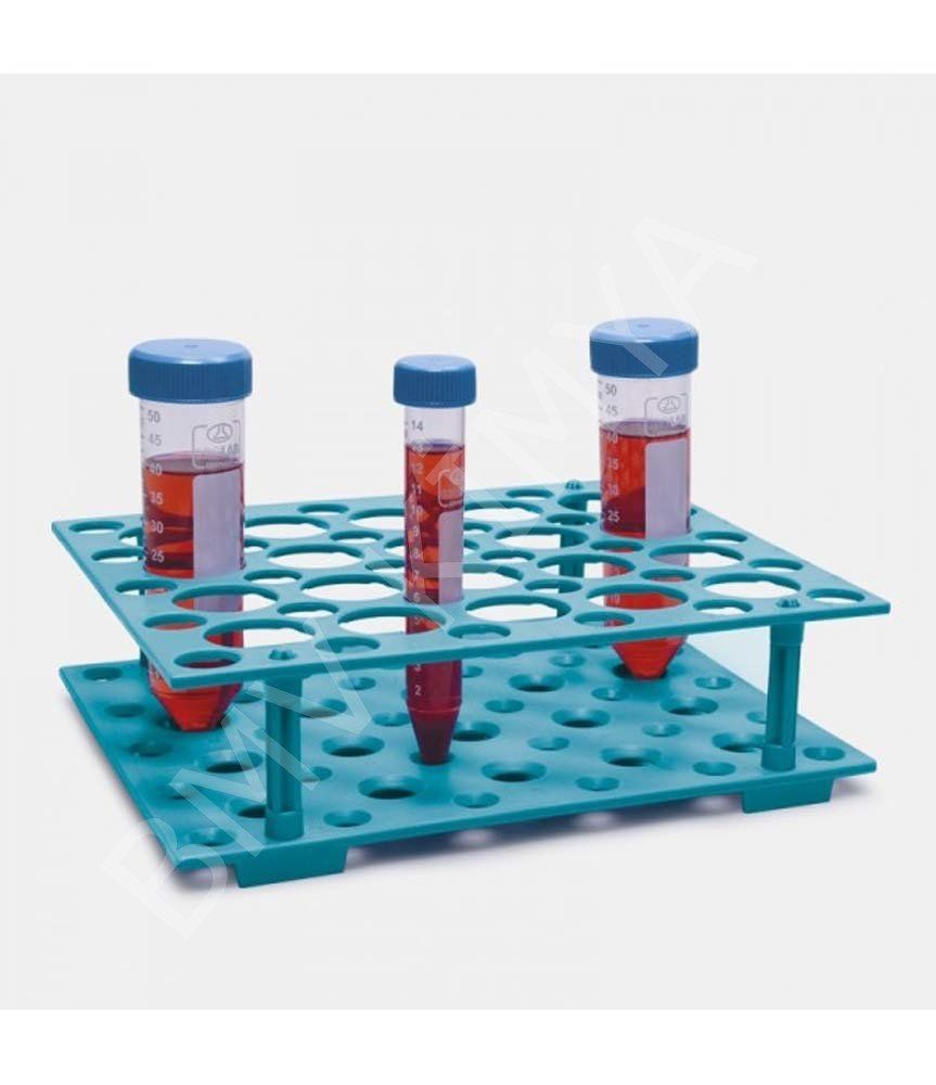 079.04.001 Tüp Standı - P.P - Demonte - 15 Ml & 50 Ml Tüpler İçin 1 Adet / Paket
