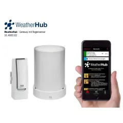 Kablosuz Yağmur Ölçerli Başlangıç ​​seti Weatherhub