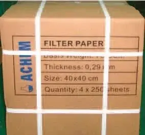 Kaba Süzgeç Kagıdı 200 Adet / Pk 40x40 Ağırlık; 82 Gr/m2 Kalınlık ; 0,18 Mm