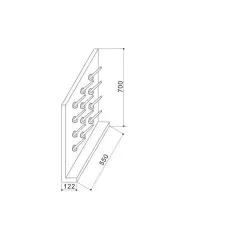P.p. Kurutma Askılığı - 52 Çubuklu 55*12*70h