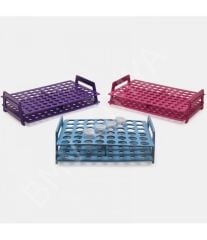 080.01.007P Mikrotüp Standı - Monoblok - 5,0 Ml Tüpler İçin - Mor 1 Adet / Paket