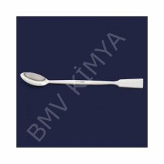 047.01.180 Spatül - Paslanmaz Çelik - Makro Kaşıklı - 180 Mm 1 Adet / Paket
