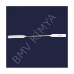 047.07.130 Spatül - Paslanmaz Çelik - Çift Uçlu - Düz - 130 Mm 1 Adet / Paket