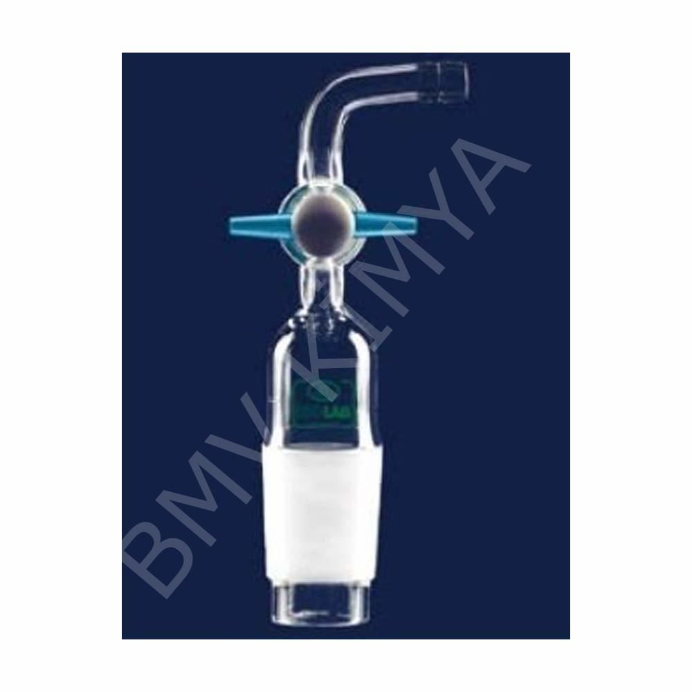 065.25.029 Adaptör - Eğimli - Musluklu - Çap 10 Mm - Erkek Şilif : Ns 29/32 (1 Adet/Paket)