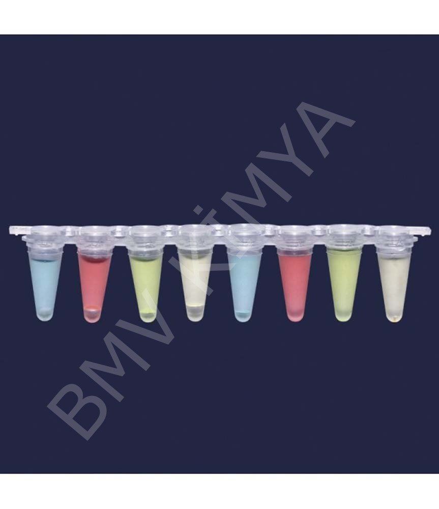 123.02.028 Qpcr Şeridi - Şeffaf - Demonte Düz Kapaklı - 0,1 Ml 12 Adet / Paket