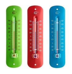 Metal Mavi analog iç-dış termometre