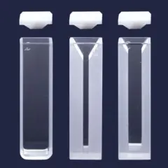 Spektrofotometre Küveti - Optik Cam - Yarı Mikro - 12,5x12,5x45 Mm -1,40 Ml