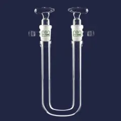 Kurutma Tüpü - U Şekilli - Musluklu - Çap 13 Mm - Dişi Şilif : Ns 14/23 - 130 Mm