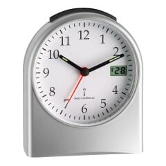 Dijital saniye göstergeli analog radyo kontrollü çalar saat