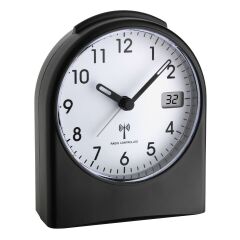Dijital saniye göstergeli analog radyo kontrollü çalar saat