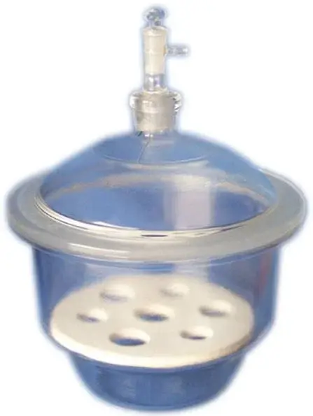 Desikatör - Vakumlu Kapaklı - Porselen Diskli 210 Mm