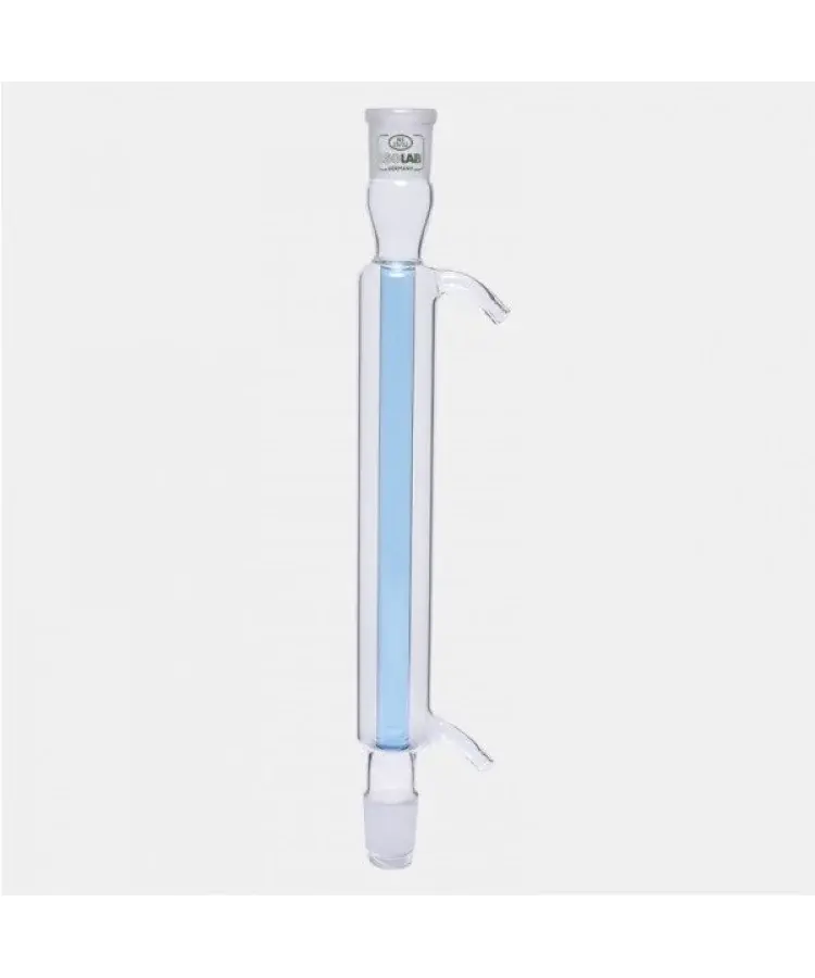 Soğutucu - Düz - 160 Mm - Dişi Şilif : Ns 14/23 - Erkek Şilif : Ns 14/23 - Cam Yan Kol