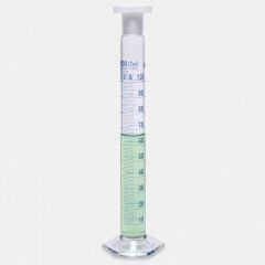 Mezür - Çalkalama - Hexagonal Cam Tabanlı - A Kalite - Grup Sertifikalı - Mavi Skala - 250 Ml