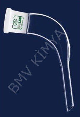 065.30.029 Adaptör - Aktarım - Distilasyon İçin - Eğimli - Dişi Şilif - Ns 29/32 - 65Mm (1 Adet/Paket)