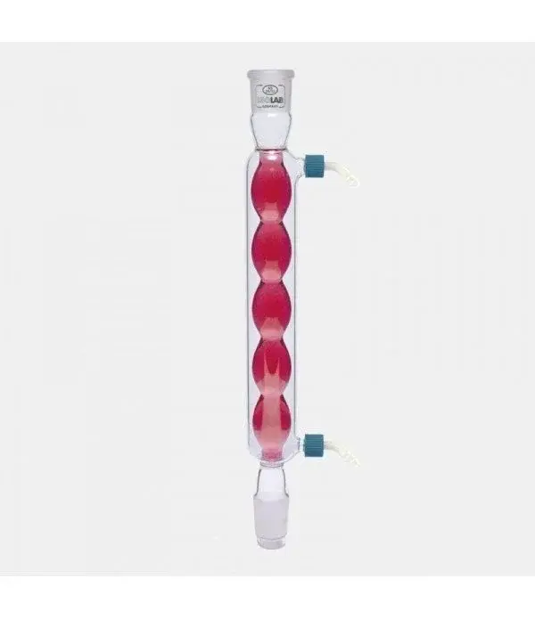 Soğutucu - Bullu - 250 Mm - Dişi Şilif : Ns 24/29 - Erkek Şilif : Ns 24/29 - Cam Yan Kol