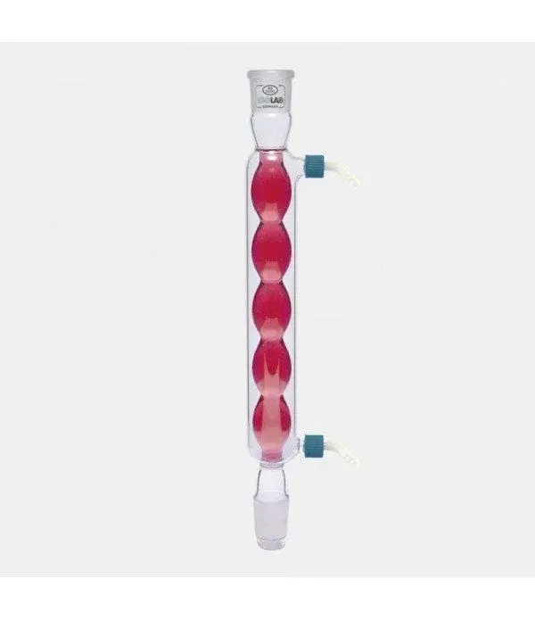 Soğutucu - Bullu - 400 Mm - Dişi Şilif : Ns 29/32 - Erkek Şilif : Ns 29/32 - Cam Yan Kol