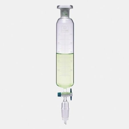 Damlatma Hunisi - Cam - Silindirik - Dereceli - Ptfe Musluklu - 250 Ml