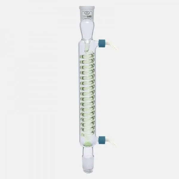 Soğutucu - Spiralli - 250 Mm - Dişi Şilif : Ns 29/32 - Erkek Şilif : Ns 29/32 - P.p Yan Kol