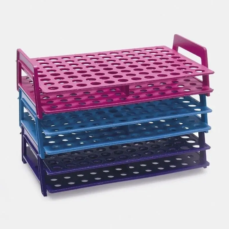 Mikrotüp Standı - Monoblok - 1,5/2,0 Ml Tüpler İçin - Mor