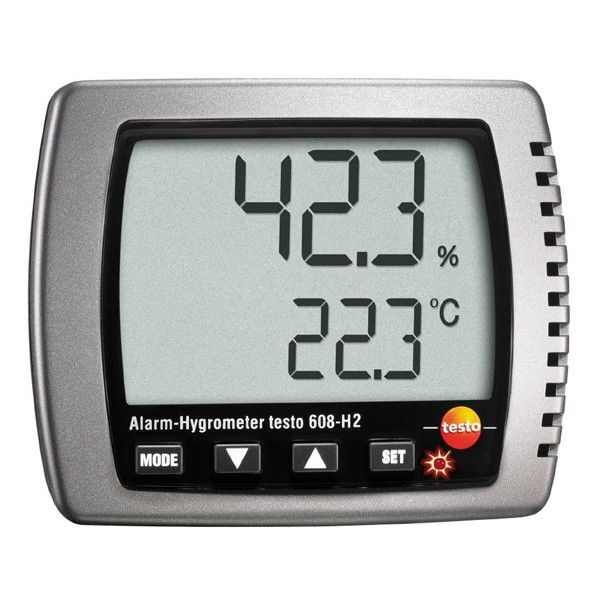 Testo 608-H2 Sıcaklık ve Nem Ölçer | Çok Hassas | Alarmlı