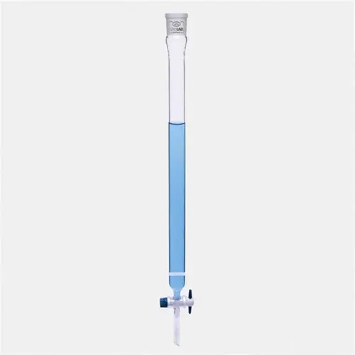 Kromotografi Kolonu - Dişi Şilifli & Fritli - 400 Mm - Çap 20 Mm - Dişi Şilif : Ns 29/32