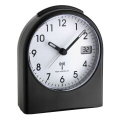 Dijital saniye göstergeli analog radyo kontrollü çalar saat