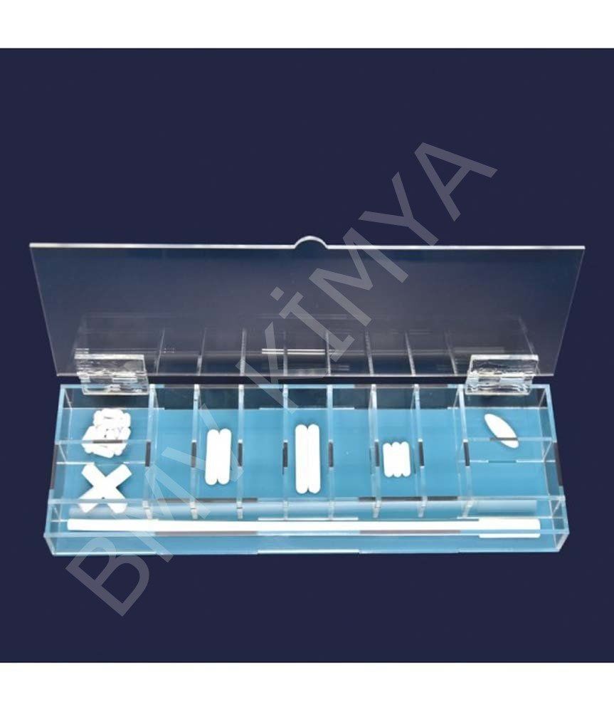 057.02.101 Kutu - Akrilik - Bölmeli 1 Adet / Paket