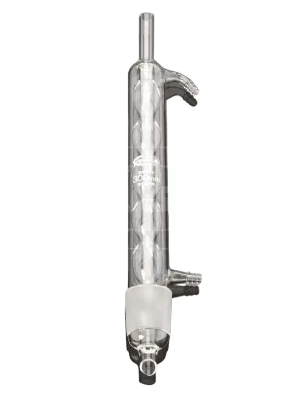 Soxhlet Soğutucusu - Bullu - Cam Yan Kol - Ns 45/40 - 100 Ml - 300 Mm