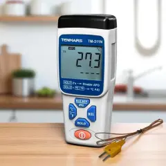 Tenmars Tm-311n Tek Girişli K Tipi Termokupl Okuyucu | Kalibrasyon Menülü
