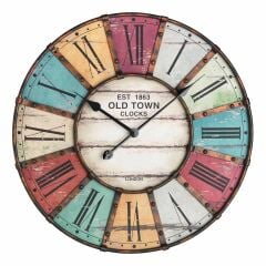 Analog XXL duvar saati VINTAGE OLD TOWN CLOCK
