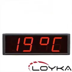 Loyka Stn-104 Işıklı Termometre Saat (sıcaklık+nem+saat)