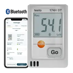 Testo 174h Bt Akıllı Sıcaklık Ve Nem Kayıt Datalogger Cihazı | Beyaz