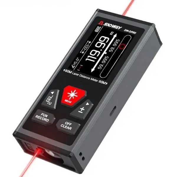 Sw-dr60 Çift Yön Lazerli Lazermetre 60m+60m | Dikey Ve Yatay Ölçüm