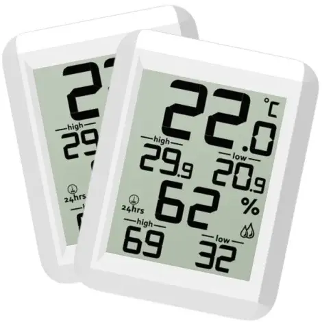 Loyka Elite2 Min Max Sıcaklık Nem Ölçer | 2 'li Paket